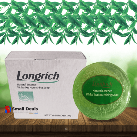 LONGRICH Savon Nourrissant et Éclaircissant au Thé Blanc